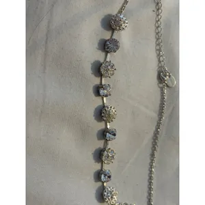 Icing‎ Rhinestone Silver Tone Chain Necklace Elegant Fashion Jewelry thumbnail 7