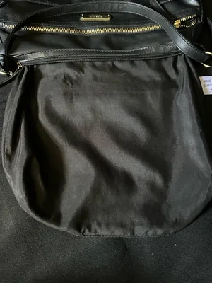 Rosetti Black Leather Shoulder Bag with Gold Hardware thumbnail 9