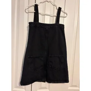 Urban Outfitters BDG Denim‎ Pinafore Dress Black Button Front XS Indie 90s Style thumbnail 6
