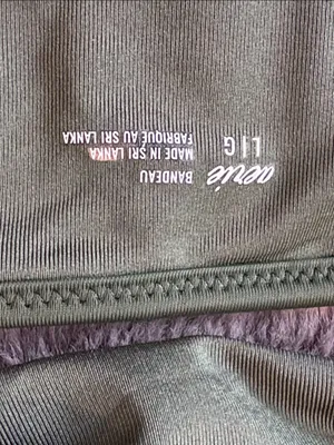 NWOT Aerie Olive One Shoulder Bandeau Swim Top size L thumbnail 2