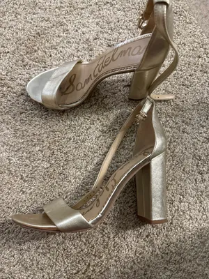 Sam Edelman Gold Heels thumbnail 1