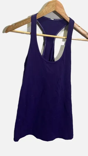 Lululemon Cool Racerback Tank Women Size 4 Purple Athletic Yoga Gym Top thumbnail 1
