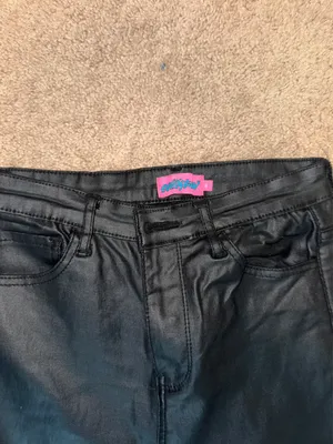 Edikted Pants Leather Flare thumbnail 3