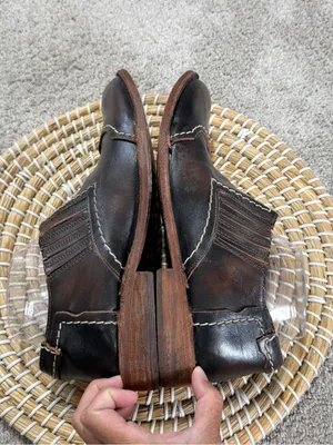 Bed|Stu Women’s Cobbler Series Slip On Shoes Leather in Dark Brown 8 thumbnail 6