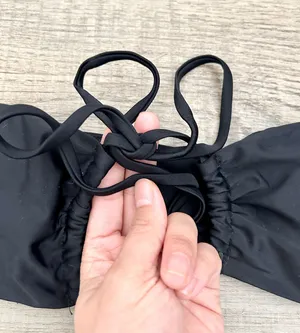 Matte Collection black cut out one piece bikini size M. thumbnail 7