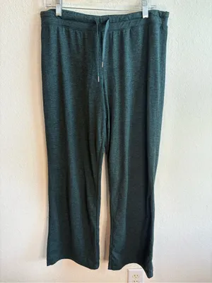 Quince Flowknit Wide Leg Pants Heathered Green Women’s Medium thumbnail 2