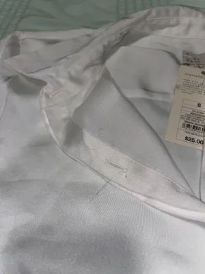 A New Day NWT White Button-Up Long Sleeve Shirt thumbnail 8
