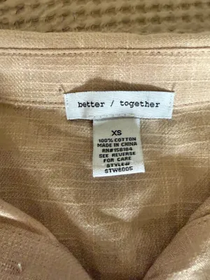 2 Piece linen set Tan Size XS thumbnail 2