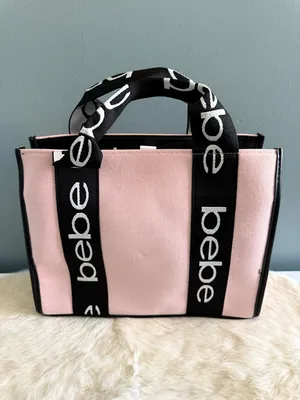 Bebe Hana Blush Pink Canvas Satchel thumbnail 2