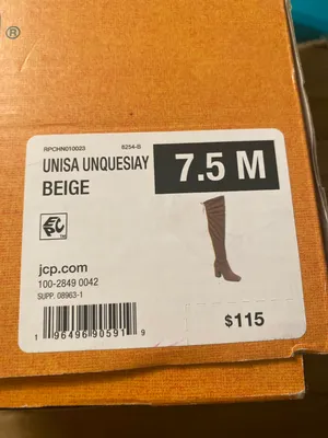 Unisa NWT Womens Unquesiay Block Heel Over the Knee Boots size 7 1/2 thumbnail 4