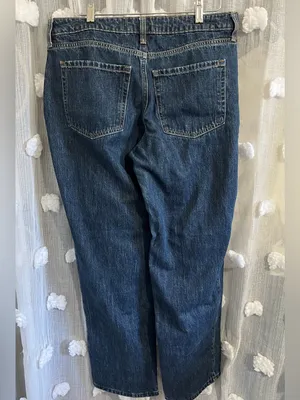 Hollister Women's Dark Blue low-rise -loose Jeans thumbnail 2