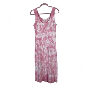 Love Shack Fancy Pink Tie Dye Midi Dress Womens S Boho Coastal Beachy Summer thumbnail 2