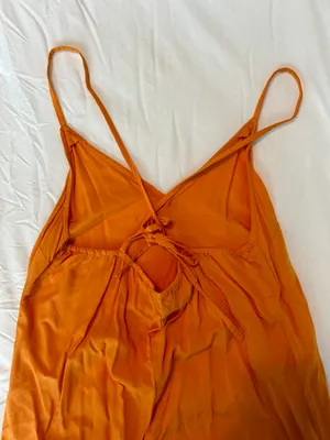 Old Navy Orange Maxi Dress thumbnail 4