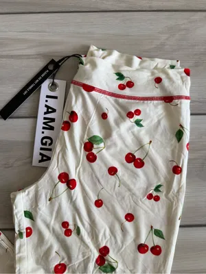 I AM GIA Cherry On Top Track Pant Off White Large NWT IN PACKAGE thumbnail 8