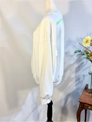 G/FORE Coordinates French Terry Oversized Pullover Sweatshirt White Sz L🧡 Size L thumbnail 7
