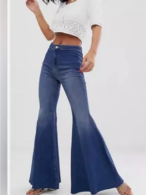 We The Free People Size 28 Just Float On Flare Jeans Bell Bottom Jericho blue thumbnail 13