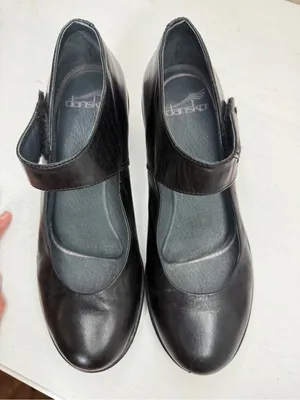 Dansko Bess Comfort Mary Jane Leather Heels Size 37 Sz 7 thumbnail 3