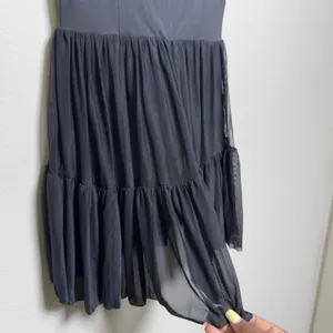Blogilates Women Ballerina Dress Small Black Tiered Mesh Skirt Built-in Shorts thumbnail 7