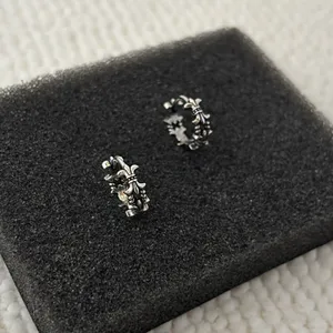 Anchor 13mm Small Hoop Earrings for Men Women,Streetwear Punk Hip Hop Unisex thumbnail 3