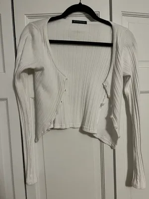 Brandy Melville White Button Down Shirt thumbnail 3