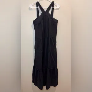 Joie Women’s Rosabel Linen Black‎ Halter Neck Maxi Dress Size S thumbnail 4