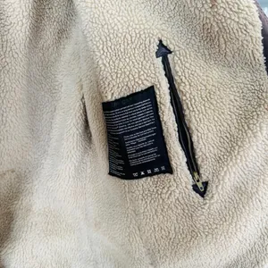 Barbour Women's Ordinance wax coated Jacket in Brown shearling lining GUC thumbnail 9