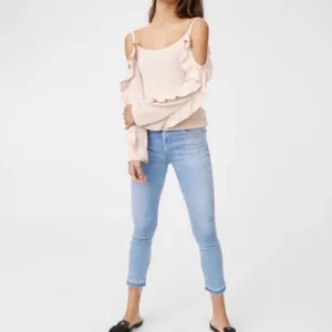 Club Monaco Ruffle Trim Cold Shoulder Long Sleeve Sweater Blush Pink Size XS thumbnail 2