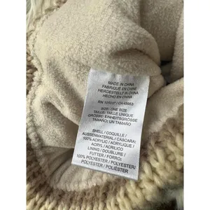 Ariat Women's Cream Knit Beanie Hat with Faux Fur Pom Pom thumbnail 6