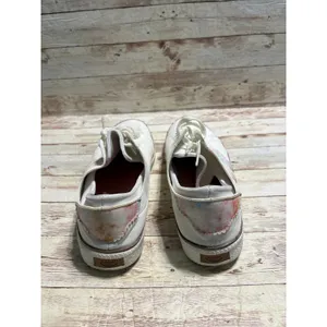 Dr. Scholl's Lace Up Leather Sneakers Women's 10M White Pastel Shoes Comfort thumbnail 4