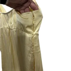 WILD FABLE Women's Sleeveless Satin Asymmetrical Maxi A-Line Dress thumbnail 4