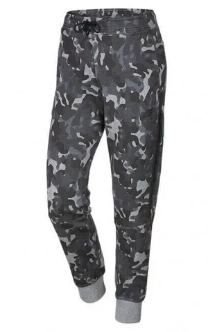 Size S Small Womens Nike Tech Fleece AOP Grey Camo Sweatpants 695344-091 thumbnail 2