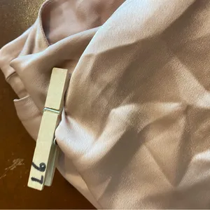 Show Me Your Mumu Jasmine‎ Halter Midi Dress rose gold luxe satin size xs formal thumbnail 9