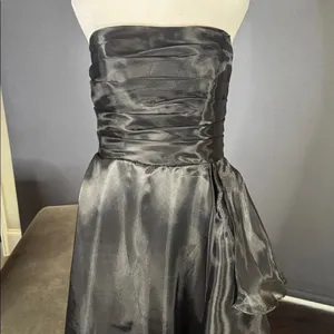 Women’s Black Strapless Full Length Prom Formal Dress Zip Back Size 10 NEW thumbnail 2