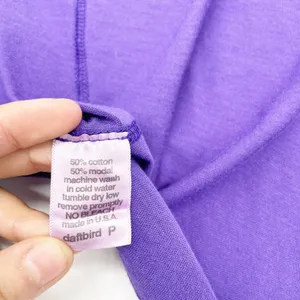NEW Daftbird Womens XS‎ Sleeveless Cardigan Violet Purple Pockets Jersey Minimal thumbnail 8