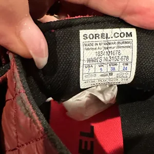 Sorel Gorpcore Red Navy Winter Quilted Rain Ankle Boots Shoes 7 thumbnail 7
