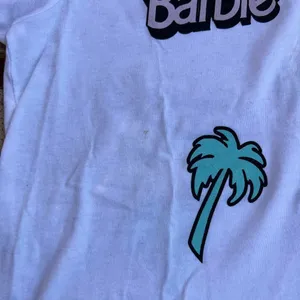Mattel Barbie Employee Promo ONLY t Shirt Logo & Palm Tree white women V Neck S thumbnail 5