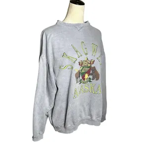 Vintage‎ Skagway Alaska Crest Sweatshirt | Distressed Graphic Pullover | 90s Y2K thumbnail 2