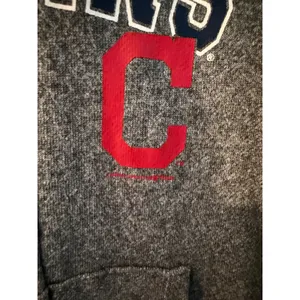 MLB Cleveland Indians Full Zip Hoodie Gray‎ G-III 4Her Carl Banks Medium thumbnail 4