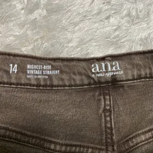 ana Highest Rise Vintage Straight Jeans. Brown Sz 14Ab thumbnail 6
