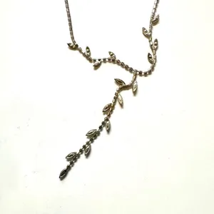 Rhinestone lariat vintage necklace thumbnail 10