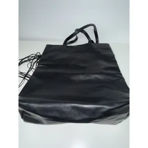 Victorias Secret Limited Edition Flirty Fringe Tote Bag Black Faux Leather Goth thumbnail 5