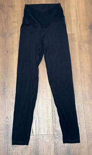 OFFLINE by Aerie Real Me Crossover High‎ Waisted 7/8 Leggings Black Small thumbnail 1