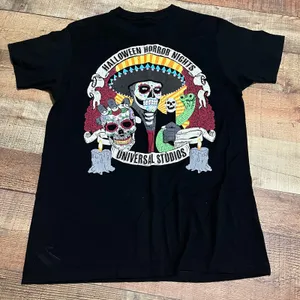 Halloween Horror Nights Day of the Dead Skeletons Universal 2022 Tee Sz M thumbnail 2