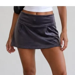 lululemon XL Scuba High Rise Mini Skirt Velvet Nightfall Purple Nulu W8AL9S thumbnail 2