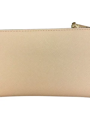 Anne Klein Bifold Wallet Women’s Color Block Tan Black Gold Letter Faux Leather thumbnail 2