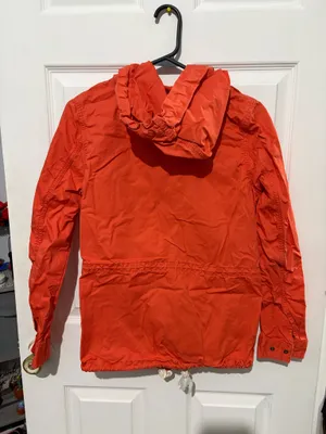 H&M LOGG Orange Hooded Lightweight Jacket thumbnail 2