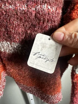 N62. Free People My Girl Turtleneck Sweater Sunburst Combo Striped Oversized thumbnail 2