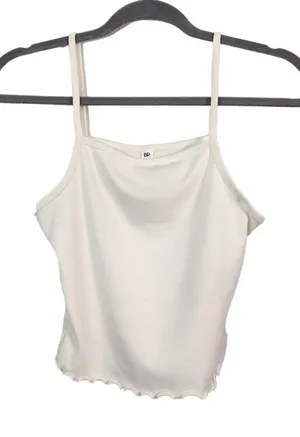 BP Ivory Cropped Tank Top Size Small Cream Tank Top NWT Simple Cami thumbnail 1