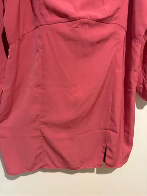 Abercrombie & Fitch Long Sleeve Sweetheart Neck Mini Dress Coral Pink Size Large thumbnail 8