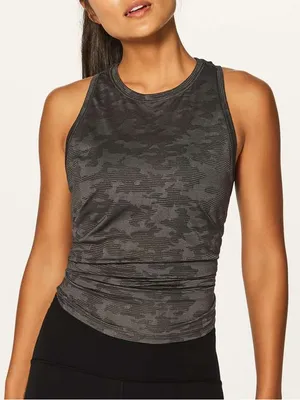 Lululemon Miles Ahead Tank Deep Camo. Size S thumbnail 1